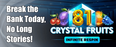 100% Welcome Match Bonus promotion